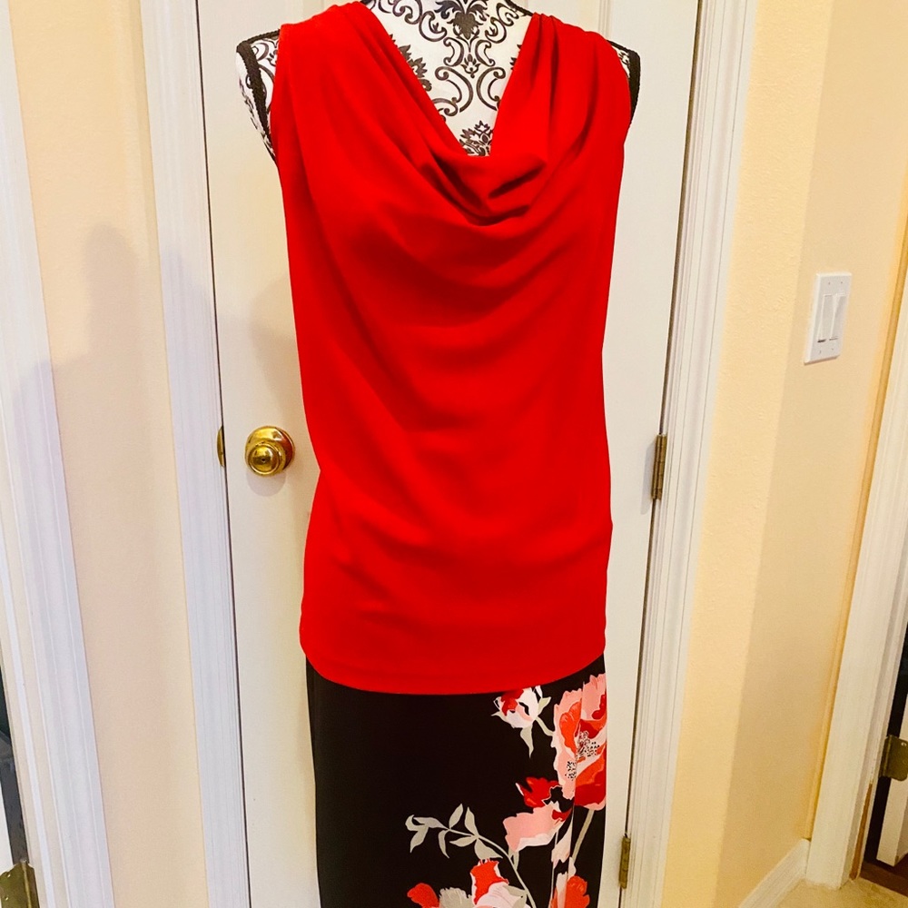 Complete outfit: Calvin Klein blouse &Alfani skirt